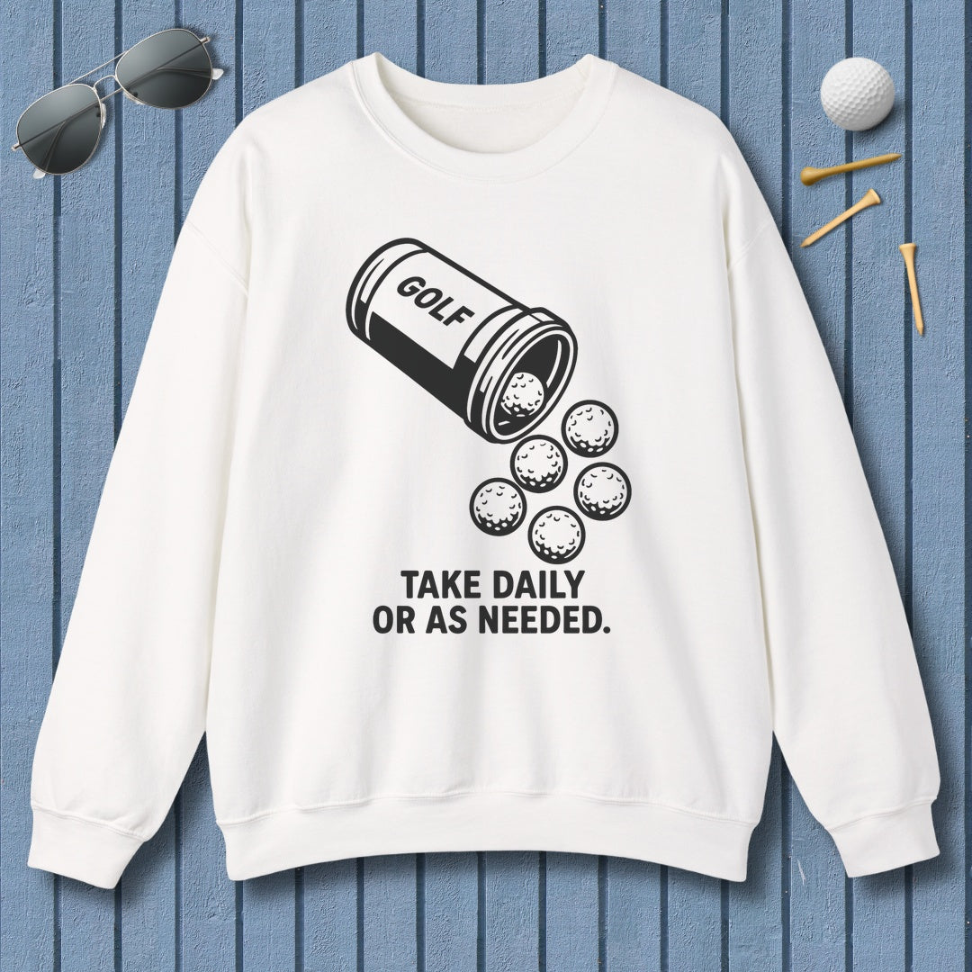 Golf Prescription - Adult Golf Sweatshirt in White