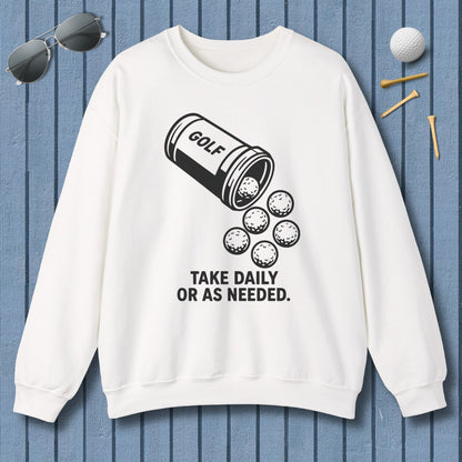 Golf Prescription - Adult Golf Sweatshirt in White