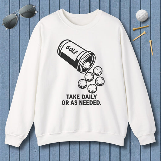 Golf Prescription - Adult Golf Sweatshirt in White