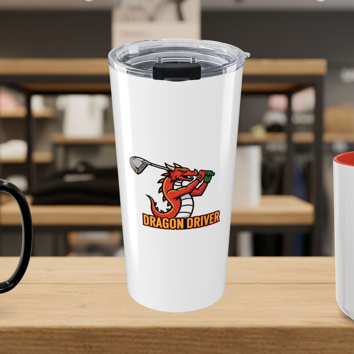 Dragon Driver - 20oz Tumbler in White