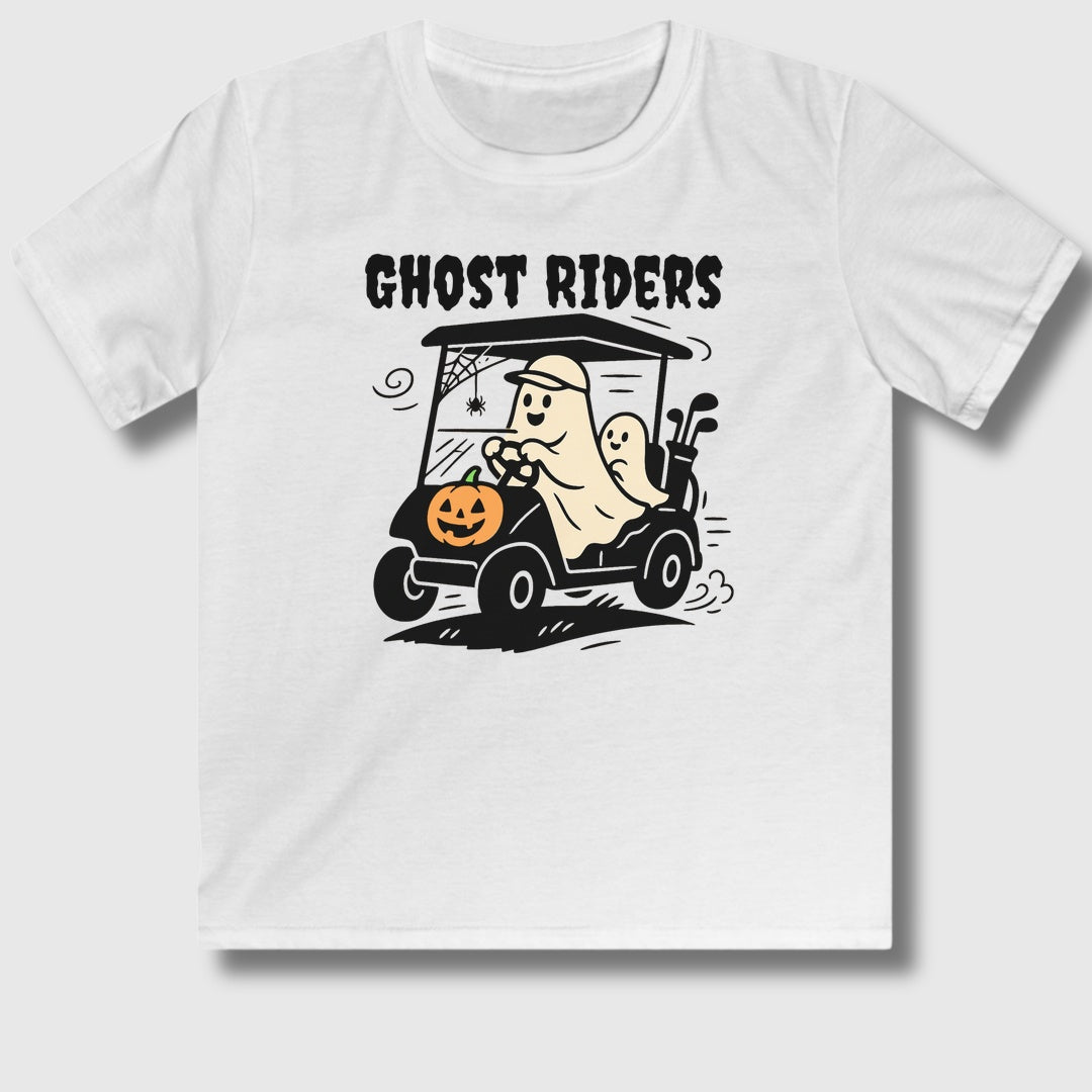 Ghost Riders - Youth Golf T-Shirt in White