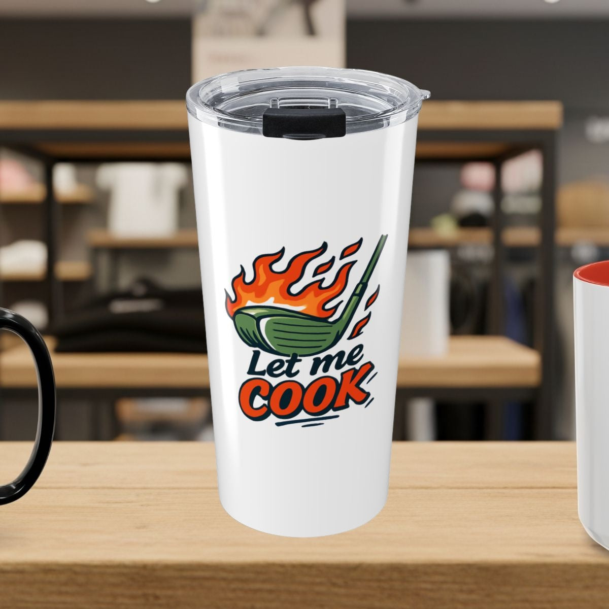Let Me Cook - 20oz Tumbler in White