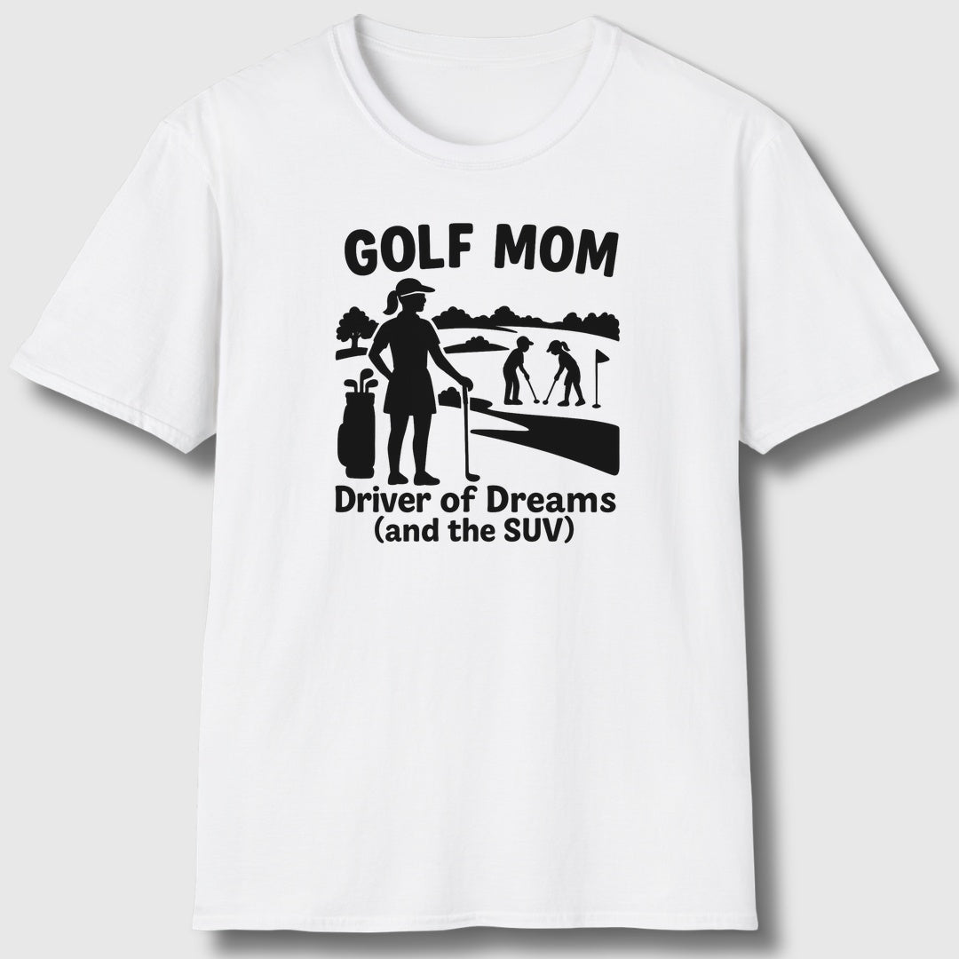 Golf Mom - Adult Golf T-Shirt in White