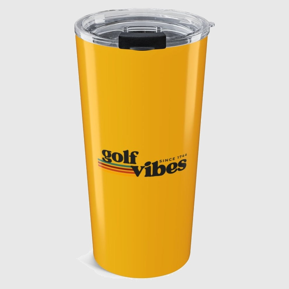 Golf Vibes - 20oz Tumbler in Yellow