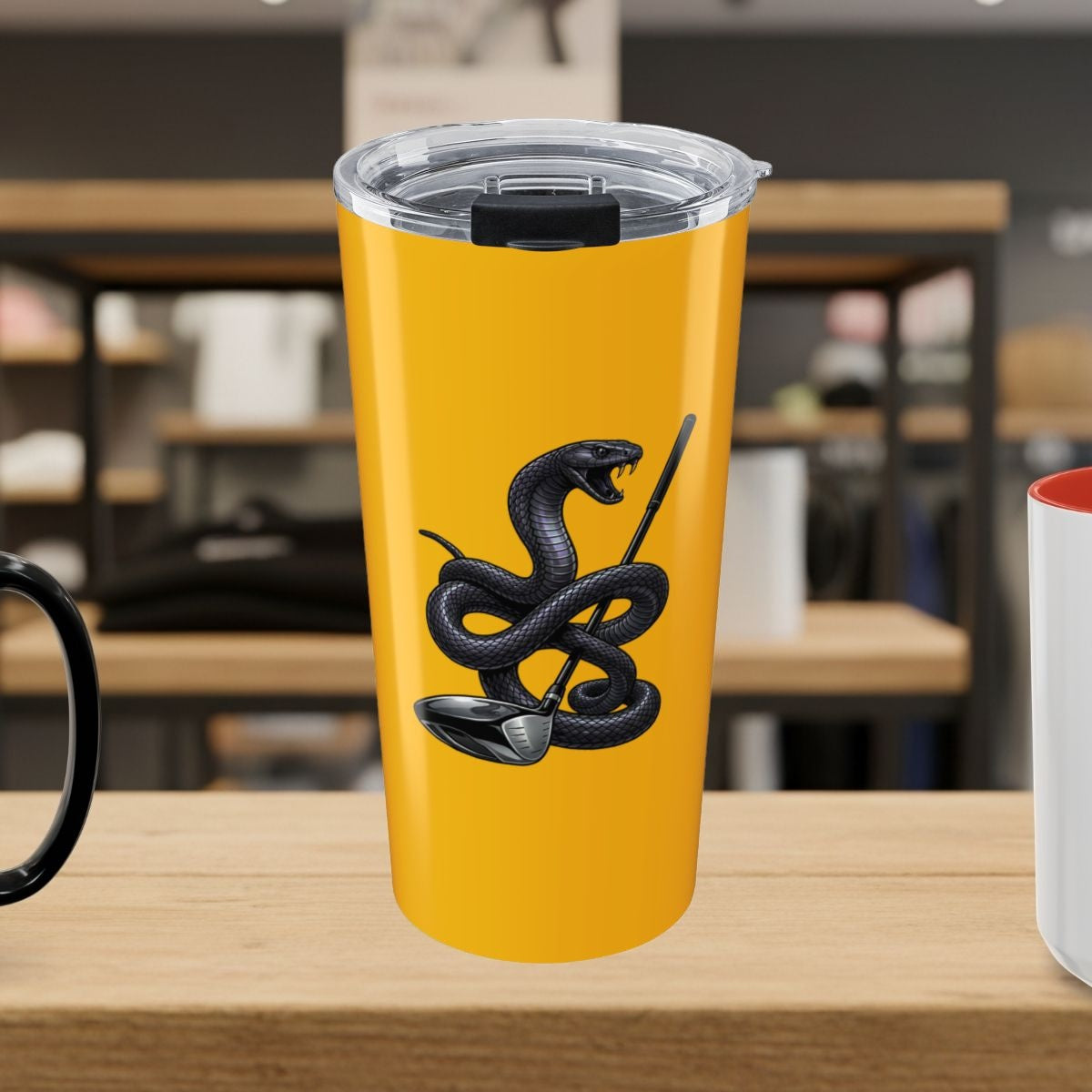 Strike Position - Mamba - 20oz Tumbler in Yellow