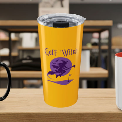 Golf Witch - 20oz Tumbler in Yellow