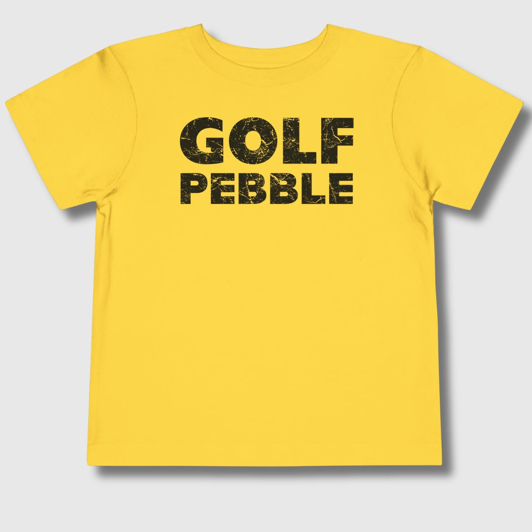 Golf Pebble - Toddler Golf T-Shirt in Yellow