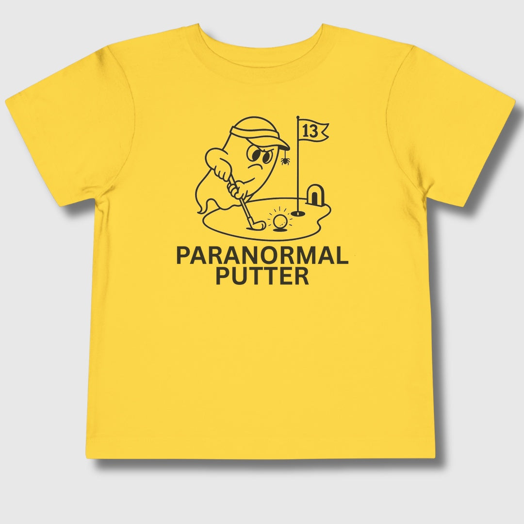 Paranormal Putter - Toddler Golf T-Shirt in Yellow