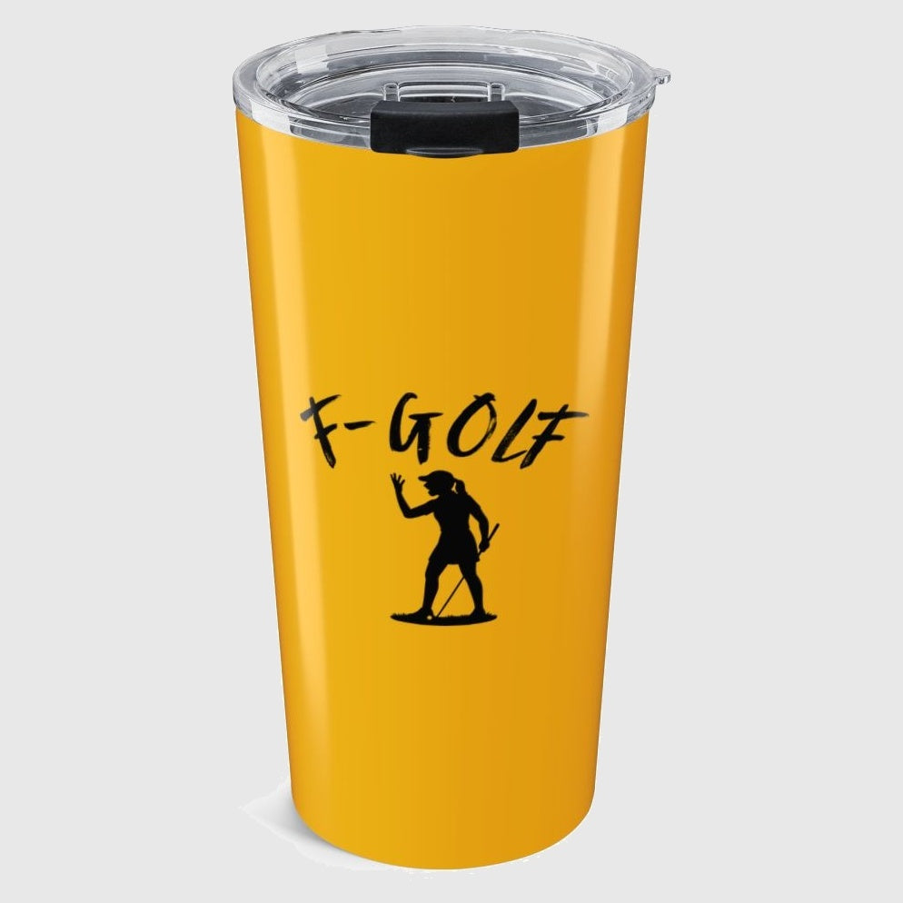F-Golf (Female) - 20oz Tumbler in Yellow