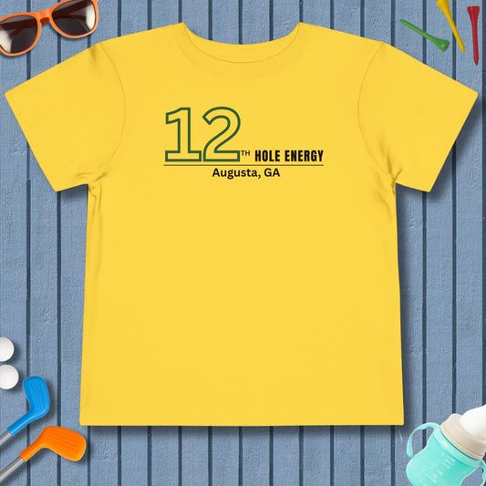 12th Hole Energy - Toddler Golf T-Shirt in Yellow