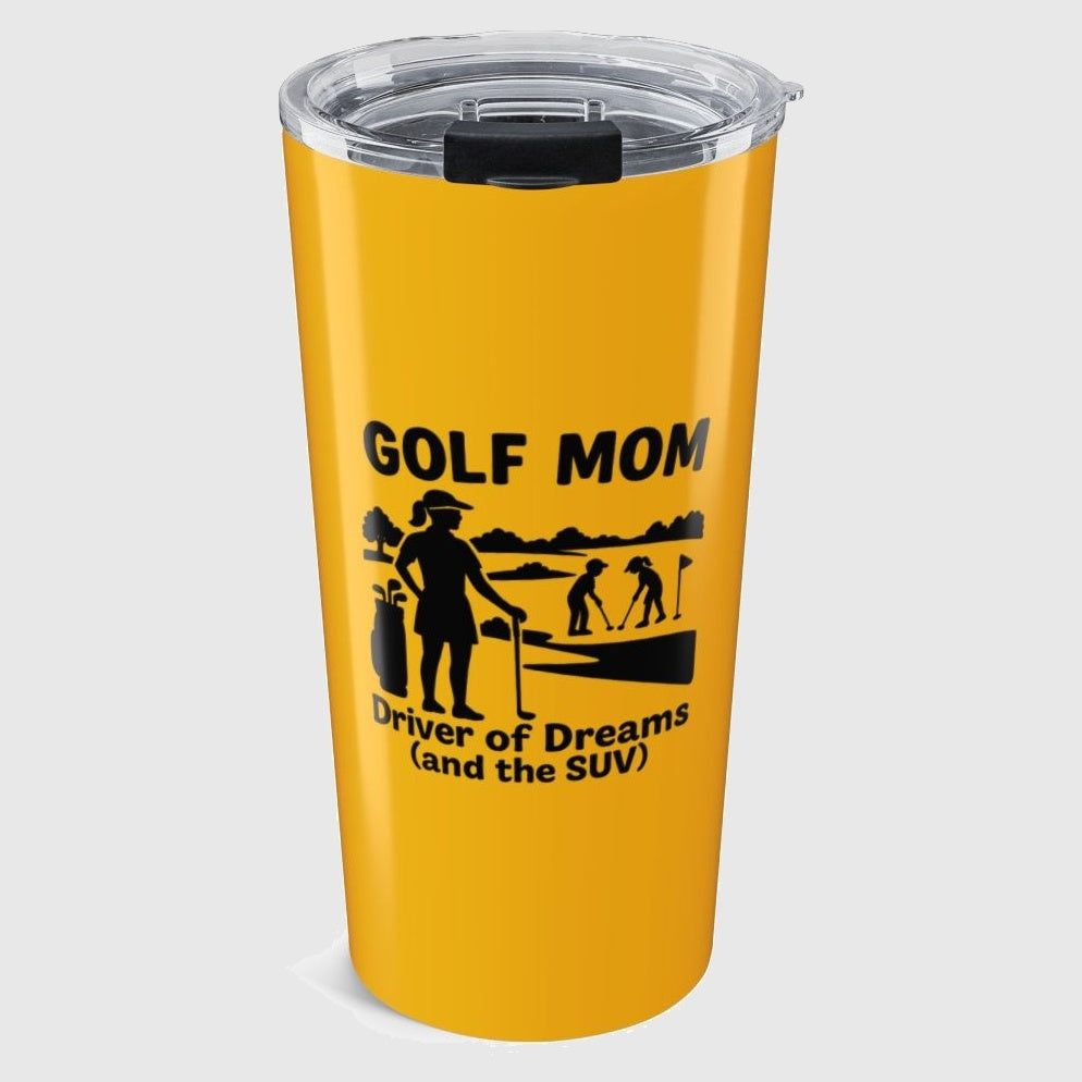 Golf Mom - 20oz Tumbler in Yellow