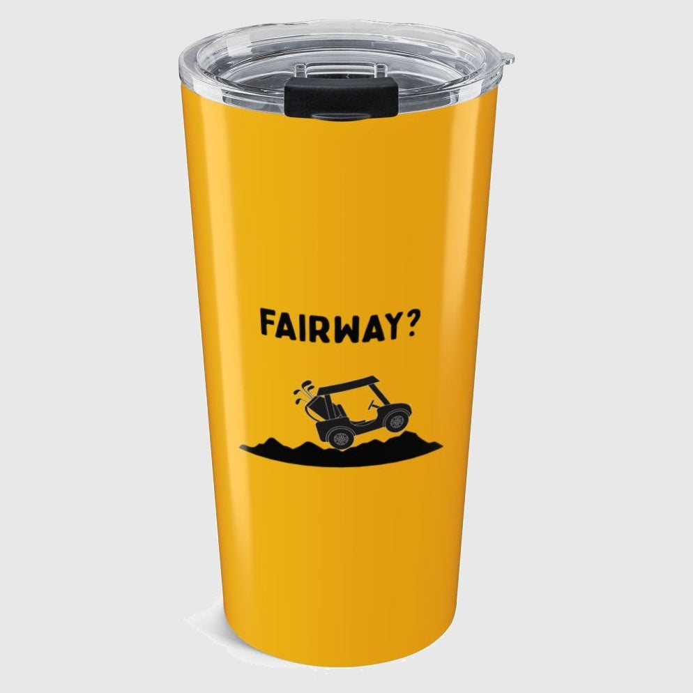 Fairway? - 20oz Tumbler in Yellow