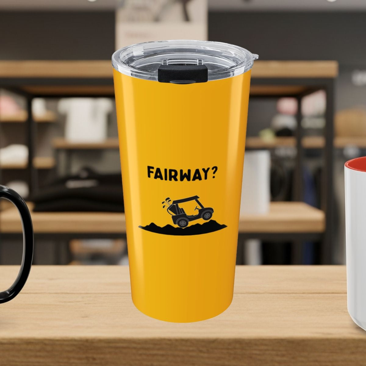 Fairway? - 20oz Tumbler in Yellow
