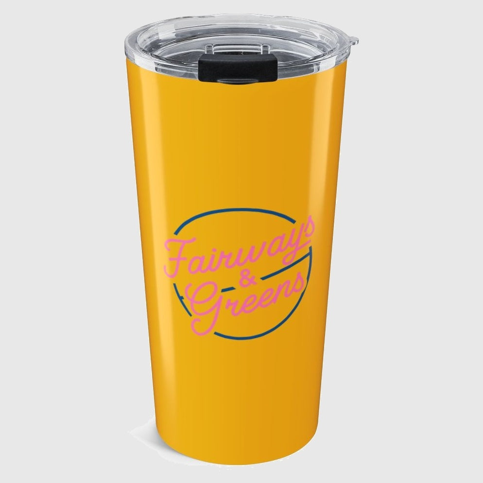 Fairways & Greens - 20oz Tumbler in Yellow