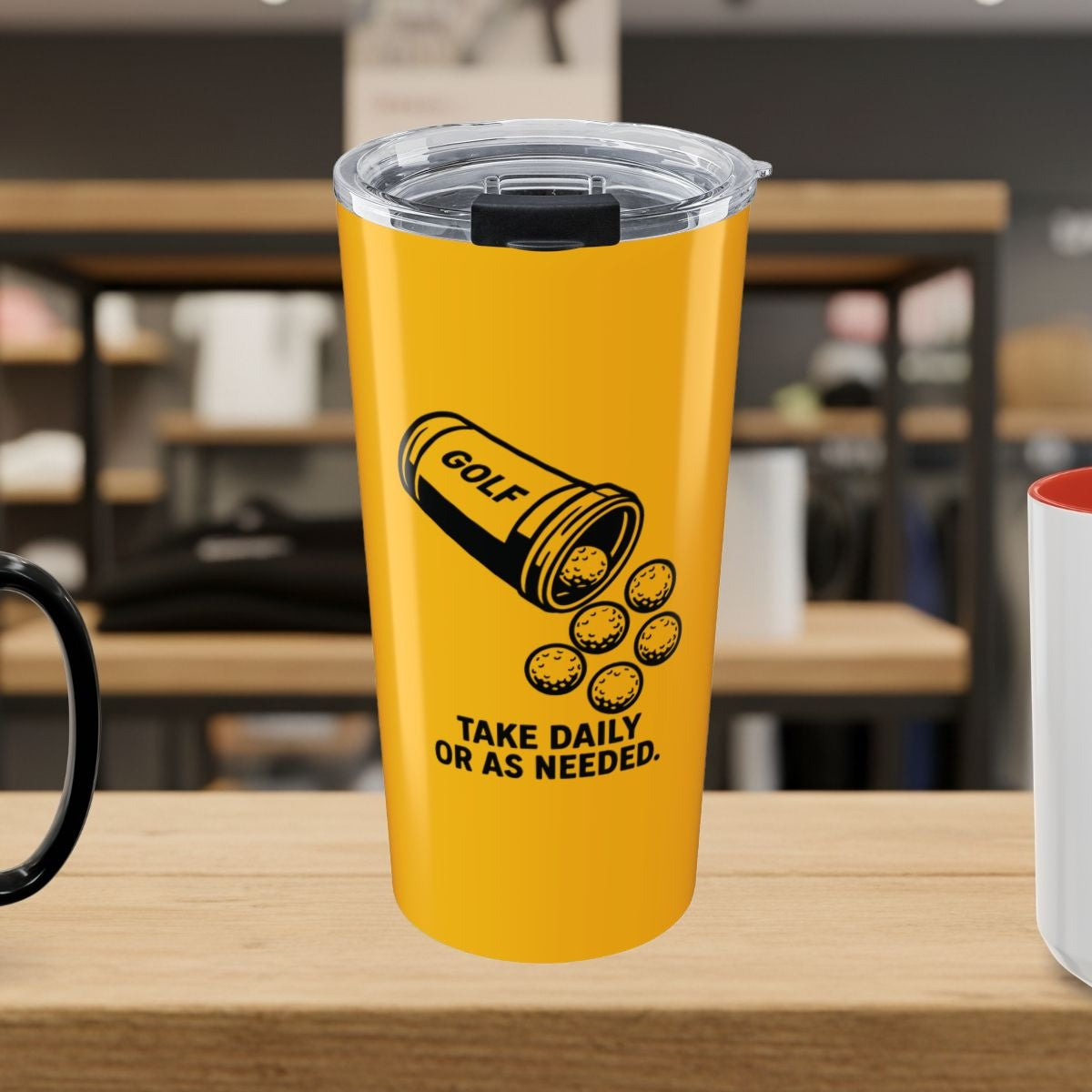 Golf Prescription - 20oz Tumbler in Yellow