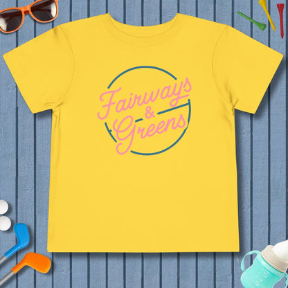 Fairways & Greens - Toddler Golf T-Shirt in Yellow