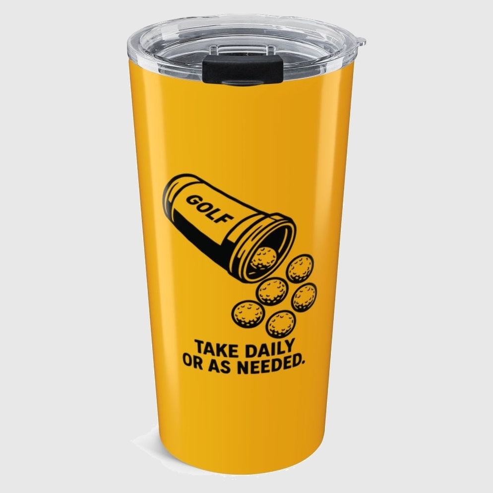 Golf Prescription - 20oz Tumbler in Yellow